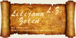 Lilijana Zelen vizit kartica